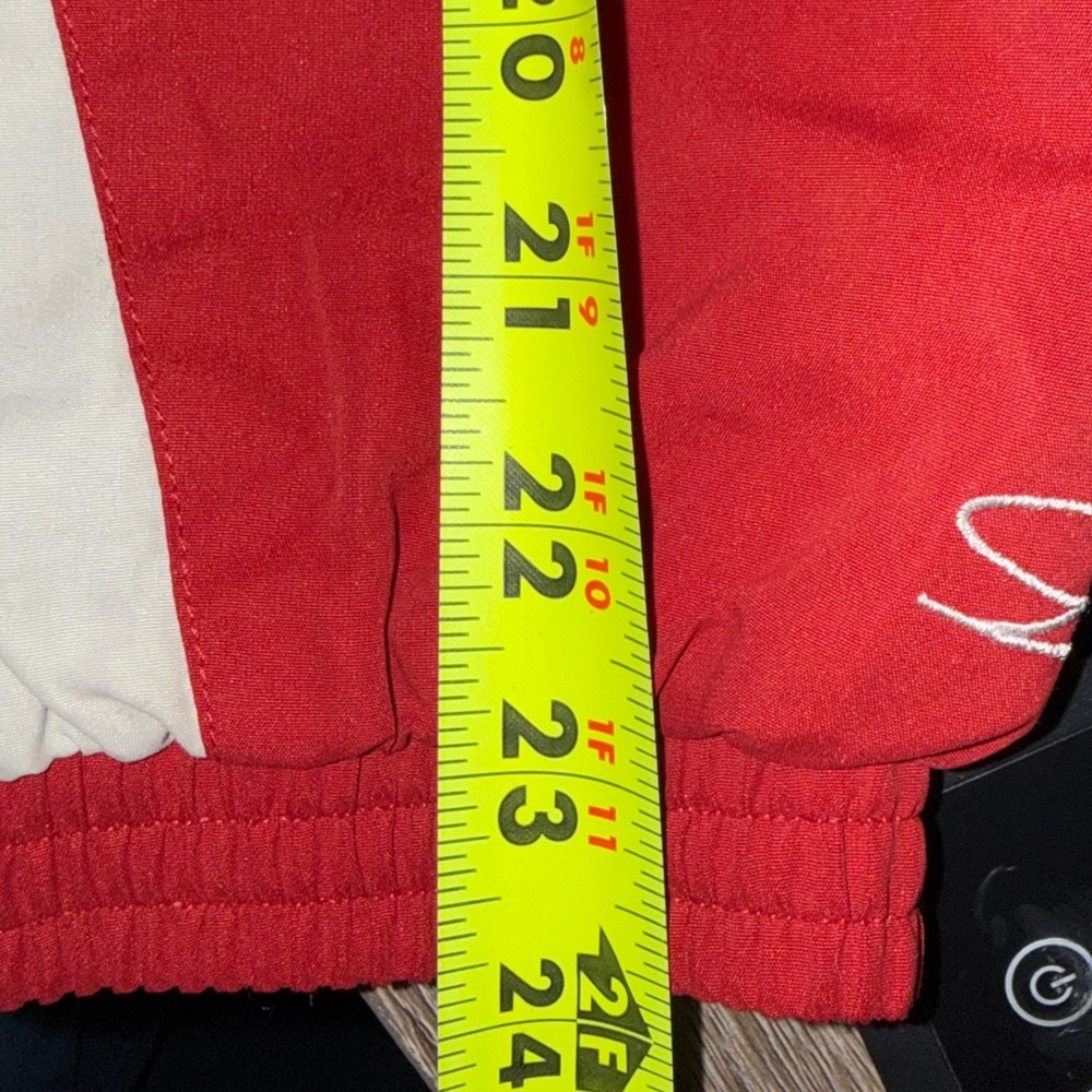 NWT Simply For Sports Red Cream Stripe Track Jacket XXL Windbreaker - Picture 9 of 12